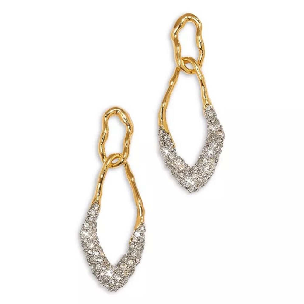 Alexis Bittar Solanales Double Link Earrings | NWT | 14K Gold-Plated